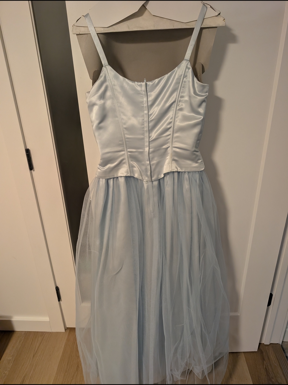 Jessica McClintock Light Blue Satin & Tulle Cinderella gown - Picture 3 of 11